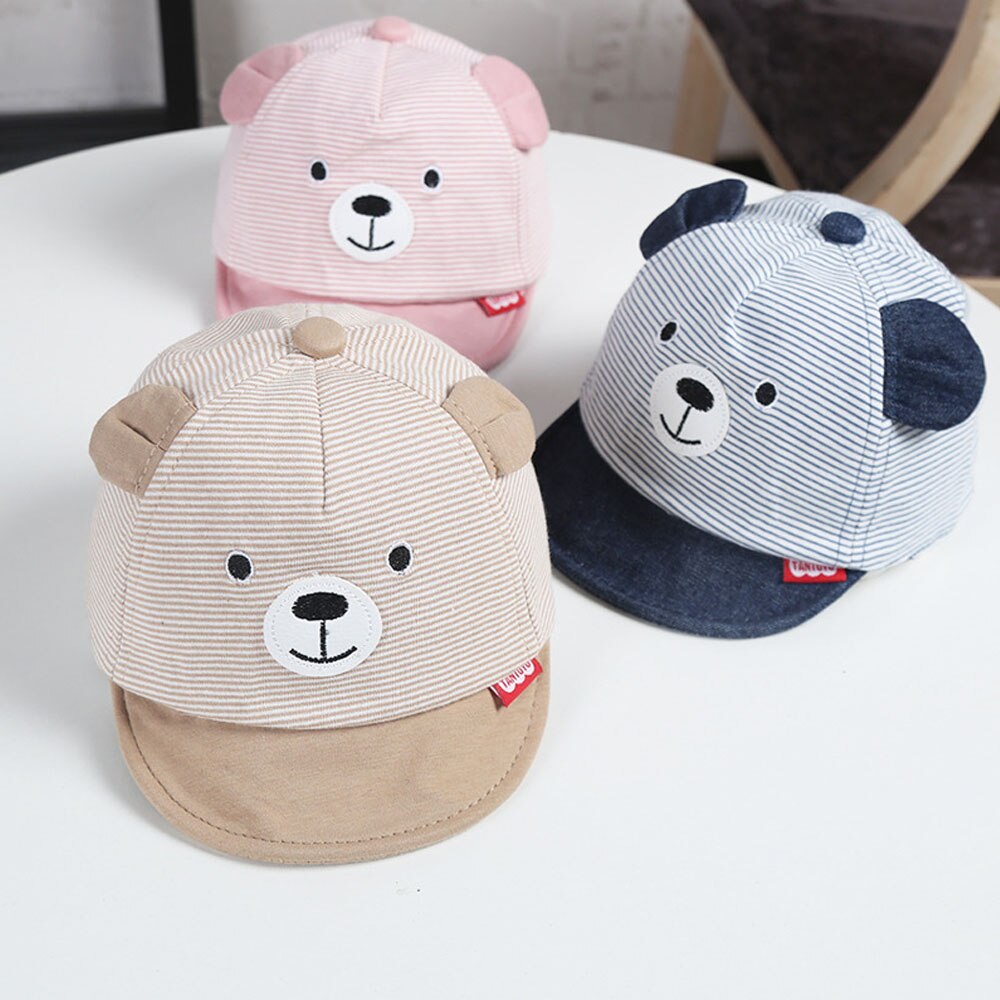 Newborn Toddler Kids Baby Girl Boy Visor Baseball Cat Little Ear Cap Warm Hat